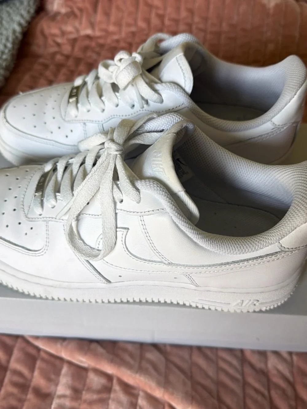 Nike White Low-Top Leather Sneakers